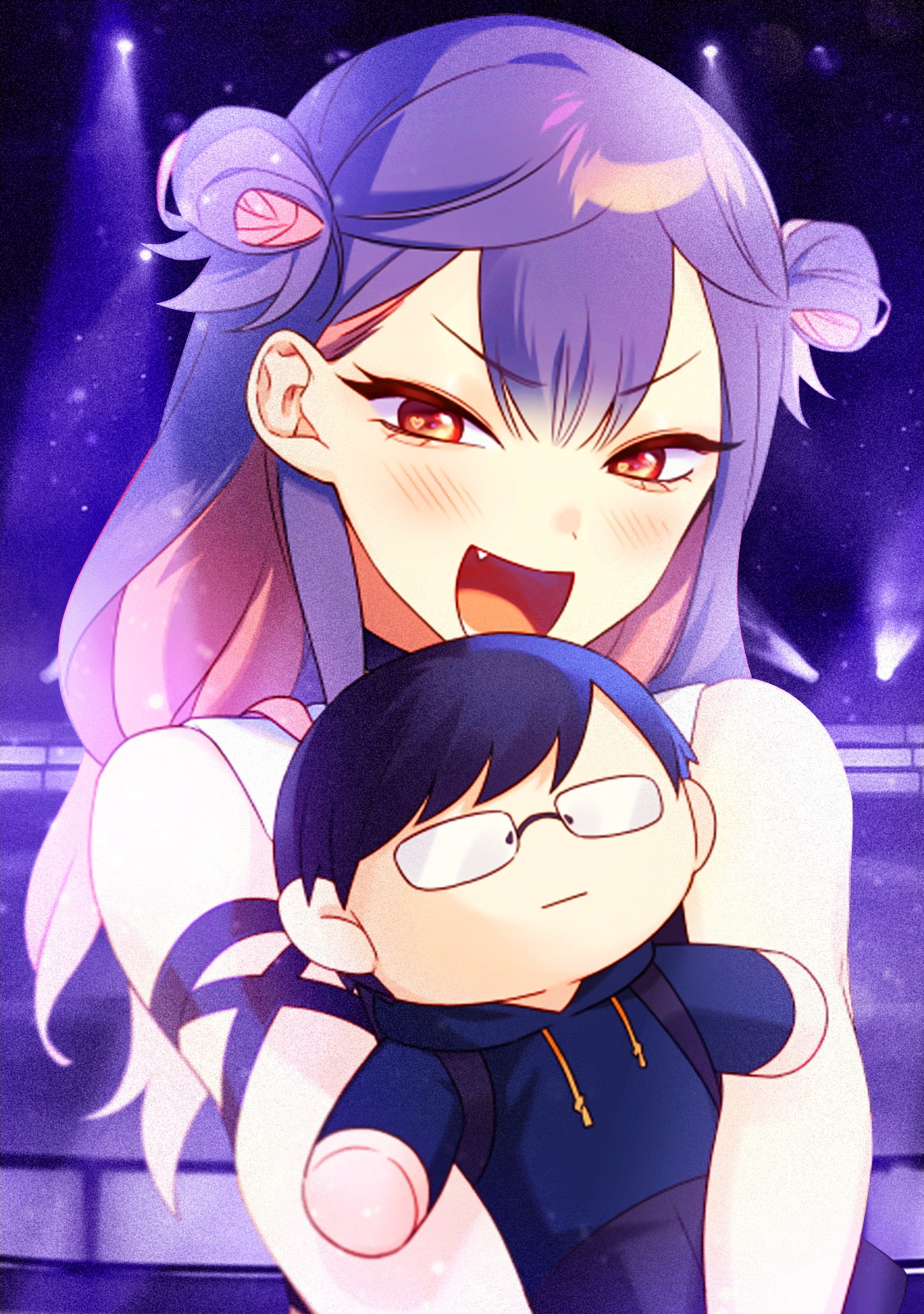 poster Damedol to Sekai ni Hitori Dake no Fan (Versão do Twitter)